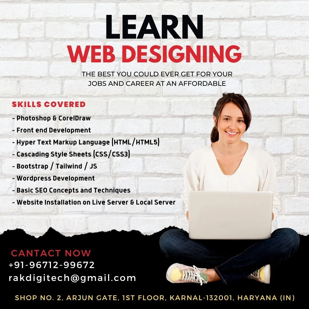 Web Designing Course in Karnal